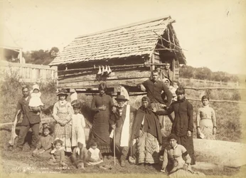 Maori Kaik - Akoroa, ca. 1884 (Albuminabzug)